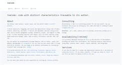 Desktop Screenshot of joecode.com